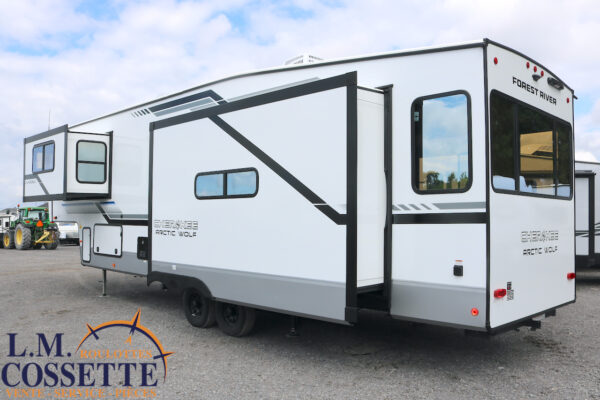 Arctic Wolf 3250 Suite 2025-LM Cossette inc. vr-roulotte-fifth wheel-cargo-arctic wolf -Remote-Clipper-cherokee-grey wolf-wolf pup-kodiak cub-aspen trail-dutchmen-forest river-freedom express select-coachmen-apex nano -Trois-Rivières