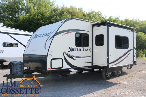 North Trail 22 RBK 2014-LM Cossette inc. vr-roulotte-fifth wheel-cargo-arctic wolf -Remote-Clipper-cherokee-grey wolf-wolf pup-kodiak cub-aspen trail-dutchmen-forest river-freedom express select-coachmen-apex nano -Trois-Rivières