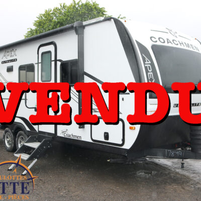 Apex 215 RBK 2025-LM Cossette inc. vr-roulotte-fifth wheel-cargo-arctic wolf -Remote-Clipper-cherokee-grey wolf-wolf pup-kodiak cub-aspen trail-dutchmen-forest river-freedom express select-coachmen-apex nano -Trois-Rivières