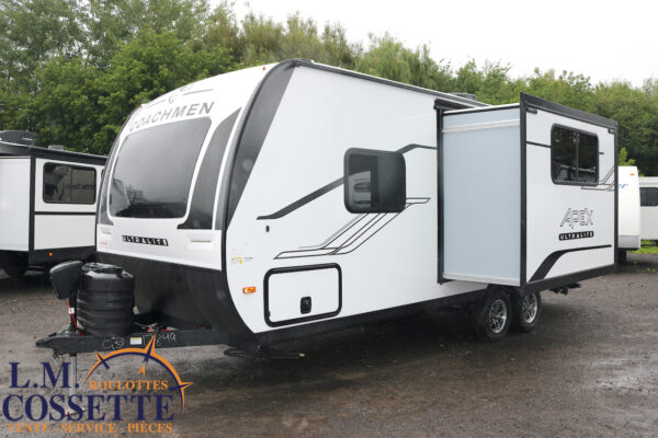 Apex 215 RBK 2025-LM Cossette inc. vr-roulotte-fifth wheel-cargo-arctic wolf -Remote-Clipper-cherokee-grey wolf-wolf pup-kodiak cub-aspen trail-dutchmen-forest river-freedom express select-coachmen-apex nano -Trois-Rivières