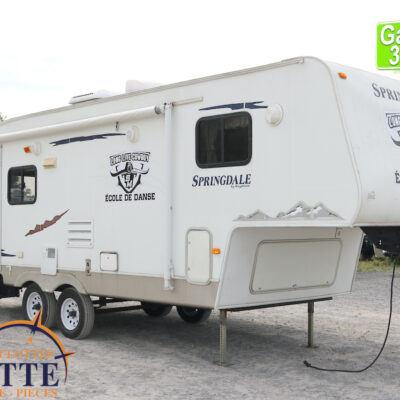 Springdale 242 FWRL 2009-LM Cossette inc. vr-roulotte-fifth wheel-cargo-arctic wolf -Remote-Clipper-cherokee-grey wolf-wolf pup-kodiak cub-aspen trail-dutchmen-forest river-freedom express select-coachmen-apex nano -Trois-Rivières