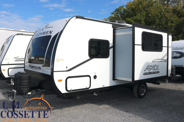 Apex Nano 190 RBS 2025-LM Cossette inc. vr-roulotte-fifth wheel-cargo-arctic wolf -Remote-Clipper-cherokee-grey wolf-wolf pup-kodiak cub-aspen trail-dutchmen-forest river-freedom express select-coachmen-apex nano -Trois-Rivières