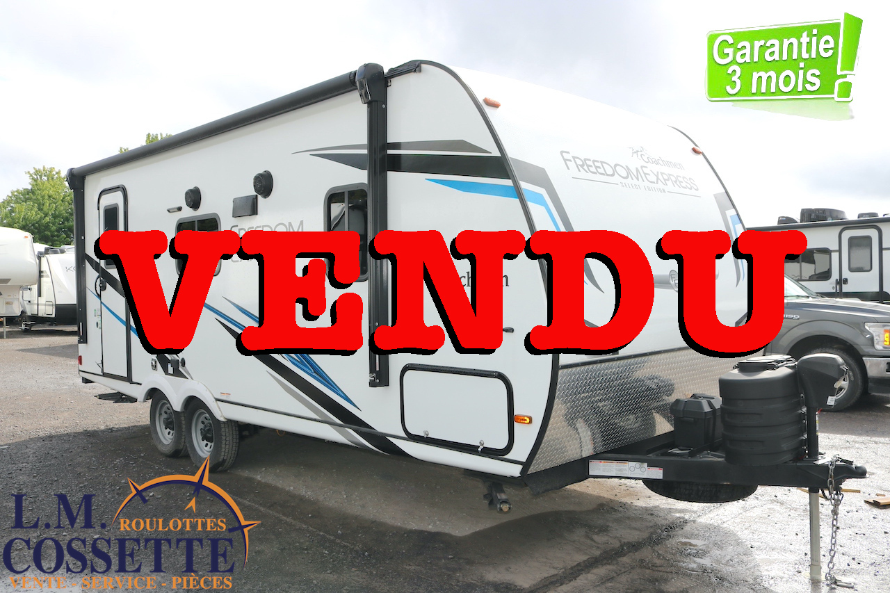 Freedom Express 20 SE 2023-LM Cossette inc. vr-roulotte-fifth wheel-cargo-arctic wolf -Remote-Clipper-cherokee-grey wolf-wolf pup-kodiak cub-aspen trail-dutchmen-forest river-freedom express select-coachmen-apex nano -Trois-Rivières