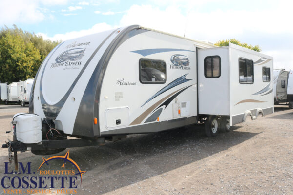 Freedom Express 281 RLDS 2012-LM Cossette inc. vr-roulotte-fifth wheel-cargo-arctic wolf -Remote-Clipper-cherokee-grey wolf-wolf pup-kodiak cub-aspen trail-dutchmen-forest river-freedom express select-coachmen-apex nano -Trois-Rivières