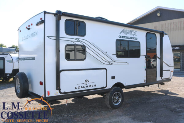 Apex Nano 186 BH 2025-LM Cossette inc. vr-roulotte-fifth wheel-cargo-arctic wolf -Remote-Clipper-cherokee-grey wolf-wolf pup-kodiak cub-aspen trail-dutchmen-forest river-freedom express select-coachmen-apex nano -Trois-Rivières