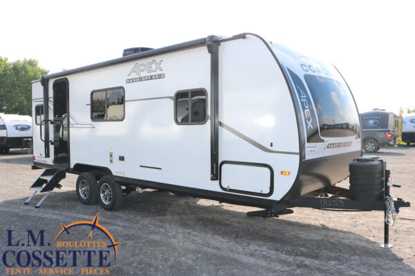 Apex Nano 221 RLS 2025-LM Cossette inc. vr-roulotte-fifth wheel-cargo-arctic wolf -Remote-Clipper-cherokee-grey wolf-wolf pup-kodiak cub-aspen trail-dutchmen-forest river-freedom express select-coachmen-apex nano -Trois-Rivières