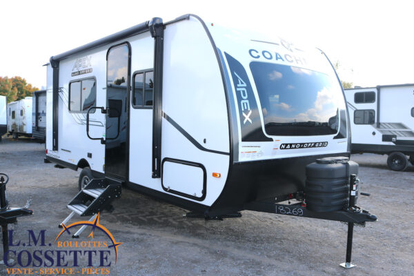 Apex Nano 187 RB 2025-LM Cossette inc. vr-roulotte-fifth wheel-cargo-arctic wolf -Remote-Clipper-cherokee-grey wolf-wolf pup-kodiak cub-aspen trail-dutchmen-forest river-freedom express select-coachmen-apex nano -Trois-Rivières