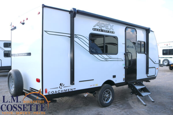 Apex Nano 187 RB 2025-LM Cossette inc. vr-roulotte-fifth wheel-cargo-arctic wolf -Remote-Clipper-cherokee-grey wolf-wolf pup-kodiak cub-aspen trail-dutchmen-forest river-freedom express select-coachmen-apex nano -Trois-Rivières