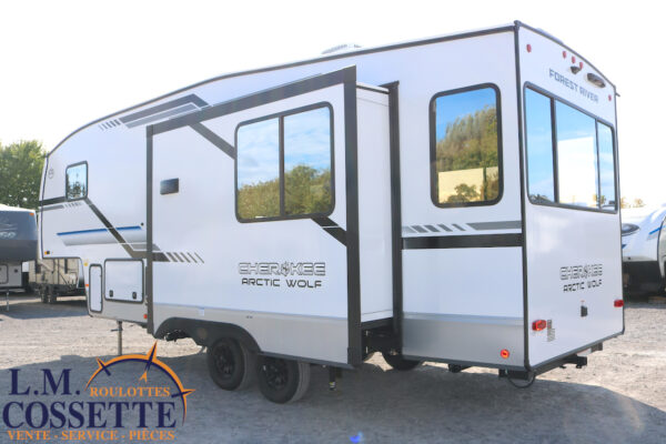 Arctic Wolf 27 SGS 2025-LM Cossette inc. vr-roulotte-fifth wheel-cargo-arctic wolf -Remote-Clipper-cherokee-grey wolf-wolf pup-kodiak cub-aspen trail-dutchmen-forest river-freedom express select-coachmen-apex nano -Trois-Rivières