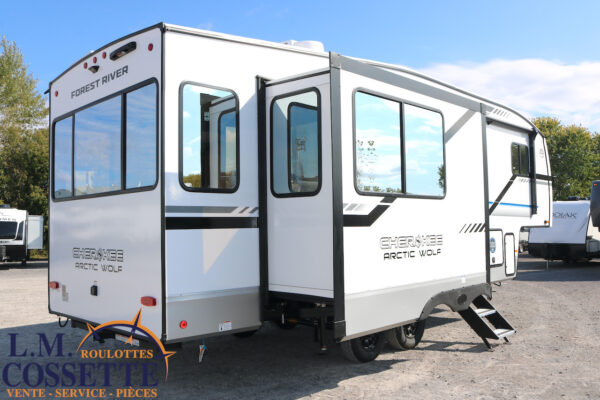 Arctic Wolf 27 SGS 2025-LM Cossette inc. vr-roulotte-fifth wheel-cargo-arctic wolf -Remote-Clipper-cherokee-grey wolf-wolf pup-kodiak cub-aspen trail-dutchmen-forest river-freedom express select-coachmen-apex nano -Trois-Rivières