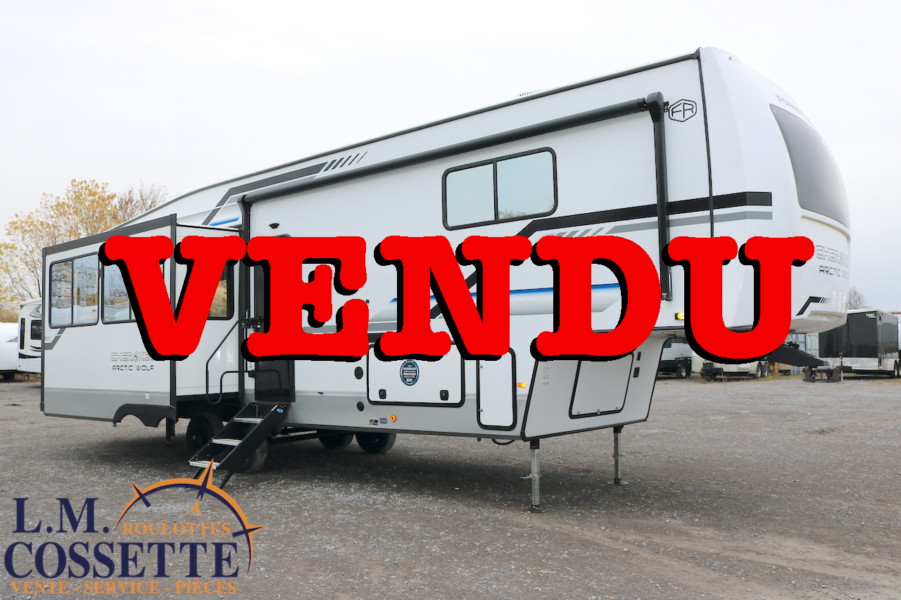 Arctic Wolf 27 SGS 2025-LM Cossette inc. vr-roulotte-fifth wheel-cargo-arctic wolf -Remote-Clipper-cherokee-grey wolf-wolf pup-kodiak cub-aspen trail-dutchmen-forest river-freedom express select-coachmen-apex nano -Trois-Rivières