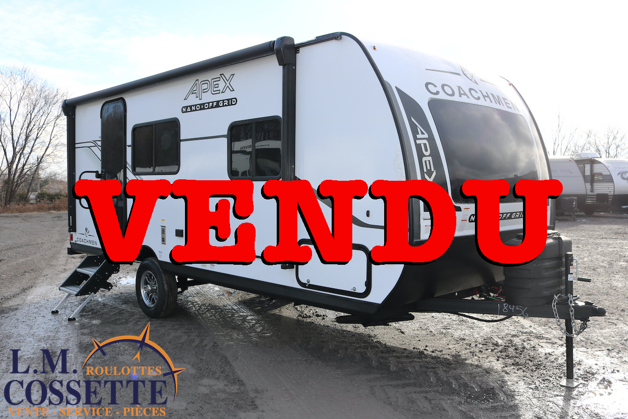 Apex Nano 190 RBS 2025-LM Cossette inc. vr-roulotte-fifth wheel-cargo-arctic wolf -Remote-Clipper-cherokee-grey wolf-wolf pup-kodiak cub-aspen trail-dutchmen-forest river-freedom express select-coachmen-apex nano -Trois-Rivières