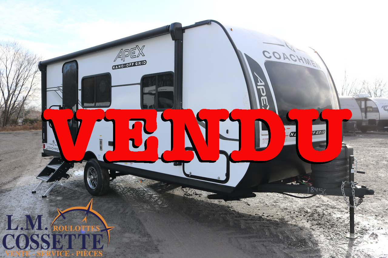 Apex Nano 190 RBS 2025-LM Cossette inc. vr-roulotte-fifth wheel-cargo-arctic wolf -Remote-Clipper-cherokee-grey wolf-wolf pup-kodiak cub-aspen trail-dutchmen-forest river-freedom express select-coachmen-apex nano -Trois-Rivières