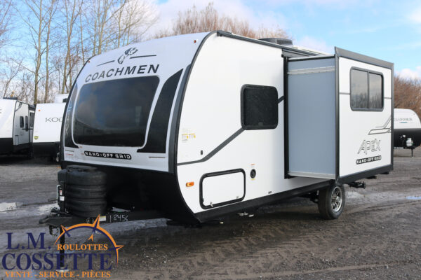 Apex Nano 190 RBS 2025-LM Cossette inc. vr-roulotte-fifth wheel-cargo-arctic wolf -Remote-Clipper-cherokee-grey wolf-wolf pup-kodiak cub-aspen trail-dutchmen-forest river-freedom express select-coachmen-apex nano -Trois-Rivières