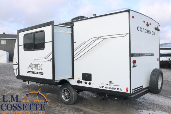 Apex Nano 190 RBS 2025-LM Cossette inc. vr-roulotte-fifth wheel-cargo-arctic wolf -Remote-Clipper-cherokee-grey wolf-wolf pup-kodiak cub-aspen trail-dutchmen-forest river-freedom express select-coachmen-apex nano -Trois-Rivières