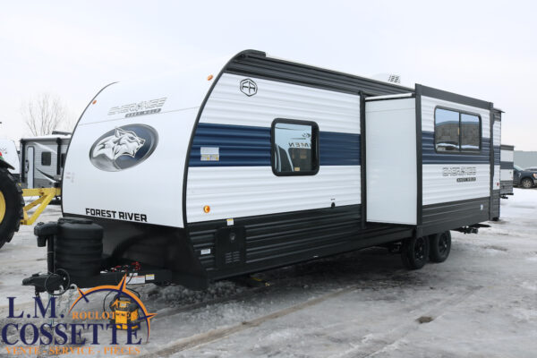 Grey Wolf 23 DBH 2025-LM Cossette inc. vr-roulotte-fifth wheel-cargo-arctic wolf -Remote-Clipper-cherokee-grey wolf-wolf pup-kodiak cub-aspen trail-dutchmen-forest river-freedom express select-coachmen-apex nano -Trois-Rivières