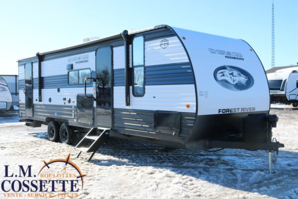 Grey Wolf 26 DBH 2025-LM Cossette inc. vr-roulotte-fifth wheel-cargo-arctic wolf -Remote-Clipper-cherokee-grey wolf-wolf pup-kodiak cub-aspen trail-dutchmen-forest river-freedom express select-coachmen-apex nano -Trois-Rivières