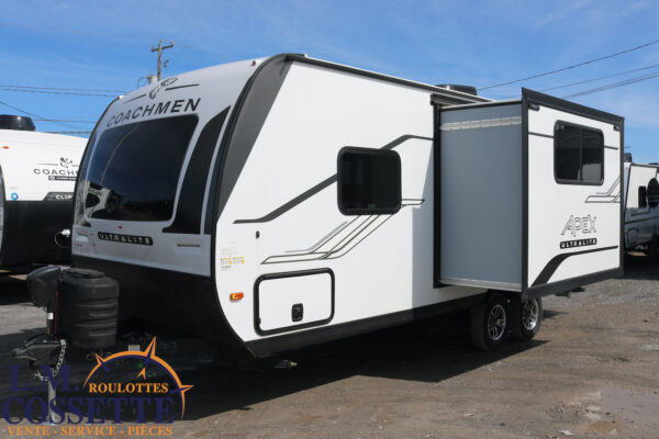 Apex 215 RBK 2025-LM Cossette inc. vr-roulotte-fifth wheel-cargo-arctic wolf -Remote-Clipper-cherokee-grey wolf-wolf pup-kodiak cub-aspen trail-dutchmen-forest river-freedom express select-coachmen-apex nano -Trois-Rivières