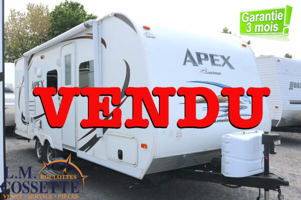 Apex 215 RBK 2012-LM Cossette inc. vr-roulotte-fifth wheel-cargo-arctic wolf -Remote-Clipper-cherokee-grey wolf-wolf pup-kodiak cub-aspen trail-dutchmen-forest river-freedom express select-coachmen-apex nano -Trois-Rivières