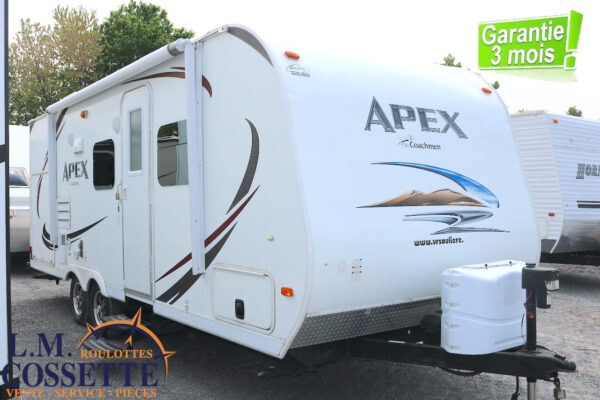Apex 215 RBK 2012-LM Cossette inc. vr-roulotte-fifth wheel-cargo-arctic wolf -Remote-Clipper-cherokee-grey wolf-wolf pup-kodiak cub-aspen trail-dutchmen-forest river-freedom express select-coachmen-apex nano -Trois-Rivières