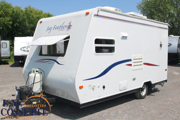 Jay Feather 165 2007-LM Cossette inc. vr-roulotte-fifth wheel-cargo-arctic wolf -Remote-Clipper-cherokee-grey wolf-wolf pup-kodiak cub-aspen trail-dutchmen-forest river-freedom express select-coachmen-apex nano -Trois-Rivières