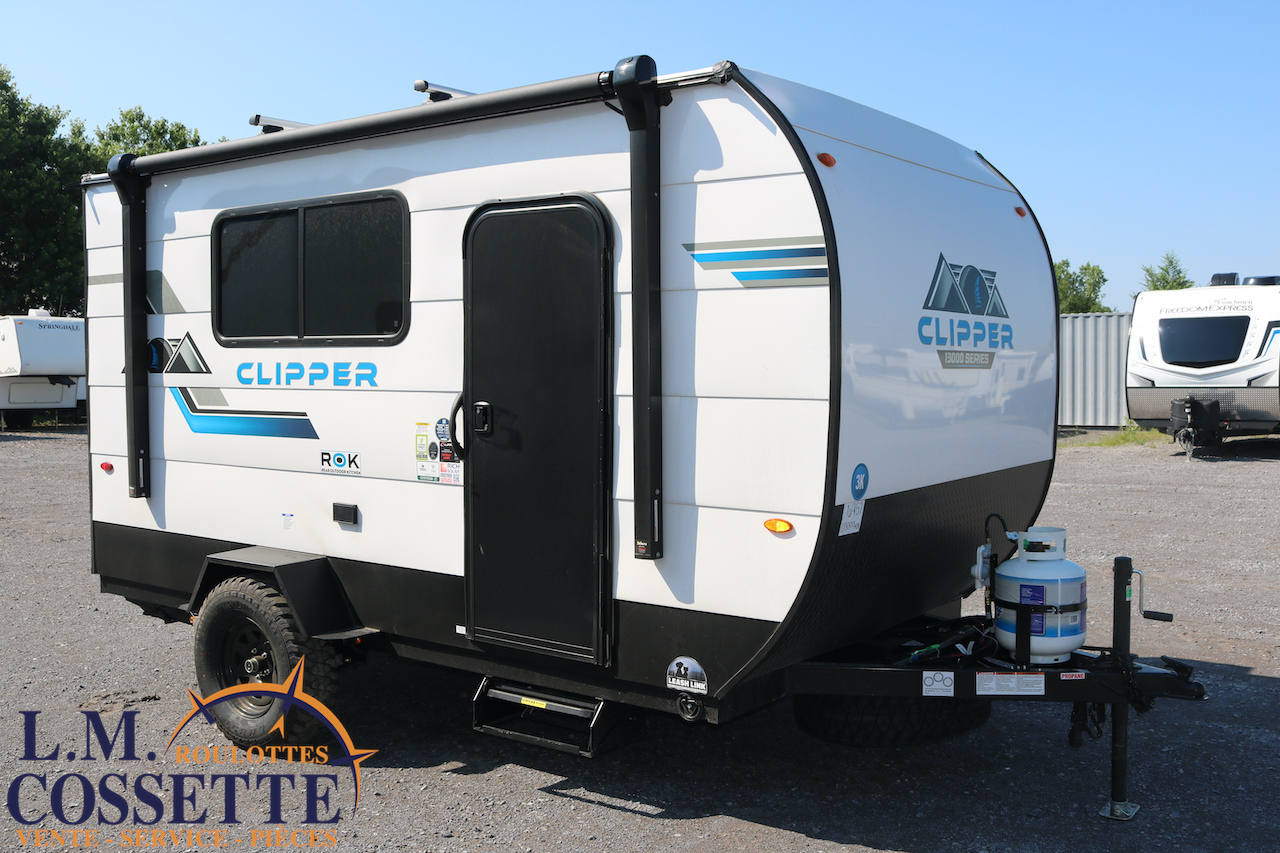 Clipper 13000 ROK 2025-LM Cossette inc. vr-roulotte-fifth wheel-cargo-arctic wolf -Remote-Clipper-cherokee-grey wolf-wolf pup-kodiak cub-aspen trail-dutchmen-forest river-freedom express select-coachmen-apex nano -Trois-Rivières
