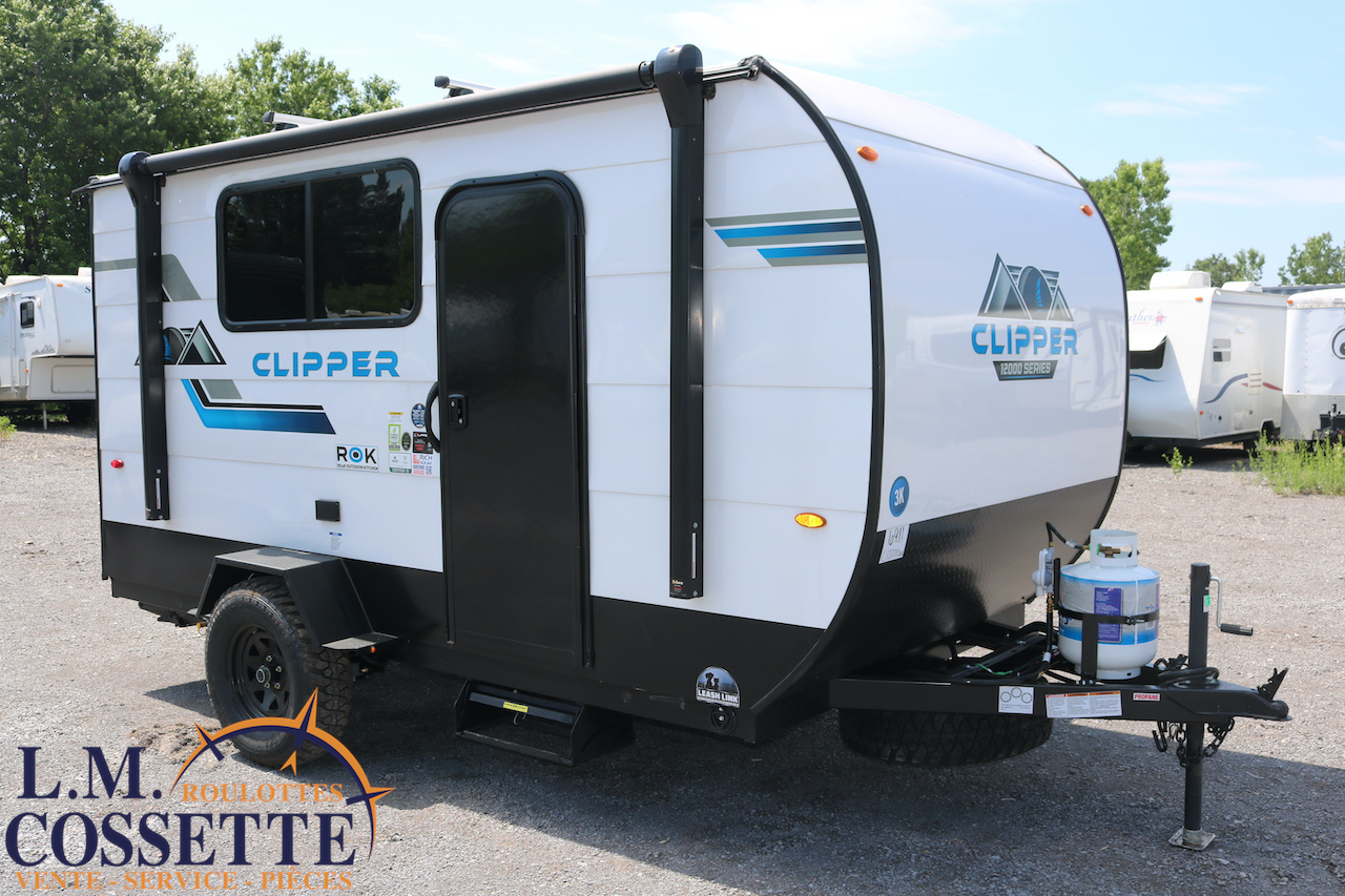Clipper 12000 ROK 2025-LM Cossette inc. vr-roulotte-fifth wheel-cargo-arctic wolf -Remote-Clipper-cherokee-grey wolf-wolf pup-kodiak cub-aspen trail-dutchmen-forest river-freedom express select-coachmen-apex nano -Trois-Rivières