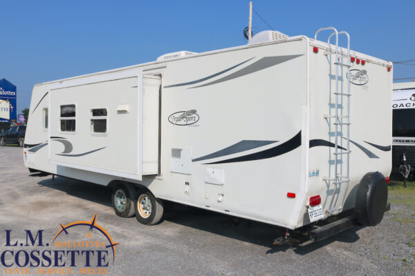 Trail Sport 27 QBSS 2007-LM Cossette inc. vr-roulotte-fifth wheel-cargo-arctic wolf -Remote-Clipper-cherokee-grey wolf-wolf pup-kodiak cub-aspen trail-dutchmen-forest river-freedom express select-coachmen-apex nano -Trois-Rivières
