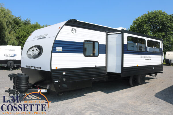 Grey Wolf 26 DBH 2026-LM Cossette inc. vr-roulotte-fifth wheel-cargo-arctic wolf -Remote-Clipper-cherokee-grey wolf-wolf pup-kodiak cub-aspen trail-dutchmen-forest river-freedom express select-coachmen-apex nano -Trois-Rivières