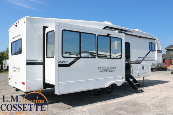 Arctic Wolf 289 PANO 2026-LM Cossette inc. vr-roulotte-fifth wheel-cargo-arctic wolf -Remote-Clipper-cherokee-grey wolf-wolf pup-kodiak cub-aspen trail-dutchmen-forest river-freedom express select-coachmen-apex nano -Trois-Rivières