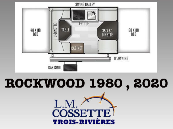 Rockwood 1980 2020 --LM Cossette inc. vr-roulotte-fifth wheel-cargo-arctic wolf -Remote-Clipper-cherokee-grey wolf-wolf pup-kodiak cub-aspen trail-dutchmen-forest river-freedom express select-coachmen-apex nano -Trois-Rivières