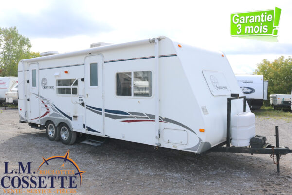 Surveyor 262 2005-LM Cossette inc. vr-roulotte-fifth wheel-cargo-arctic wolf -Remote-Clipper-cherokee-grey wolf-wolf pup-kodiak cub-aspen trail-dutchmen-forest river-freedom express select-coachmen-apex nano -Trois-Rivières