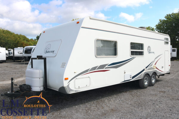 Surveyor 262 2005-LM Cossette inc. vr-roulotte-fifth wheel-cargo-arctic wolf -Remote-Clipper-cherokee-grey wolf-wolf pup-kodiak cub-aspen trail-dutchmen-forest river-freedom express select-coachmen-apex nano -Trois-Rivières