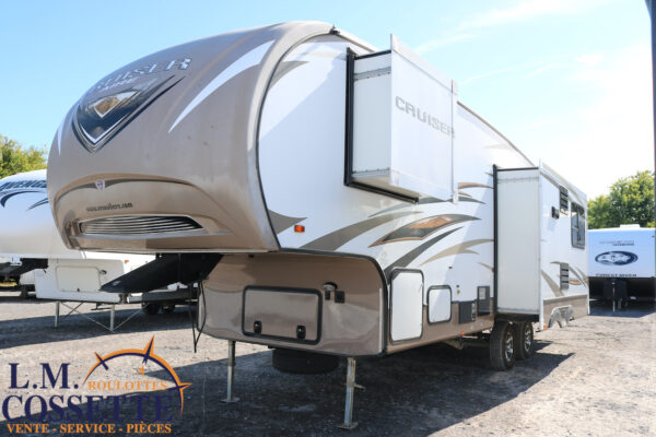 Cruiser 29 MK 2013-LM Cossette inc. vr-roulotte-fifth wheel-cargo-arctic wolf -Remote-Clipper-cherokee-grey wolf-wolf pup-kodiak cub-aspen trail-dutchmen-forest river-freedom express select-coachmen-apex nano -Trois-Rivières-fond