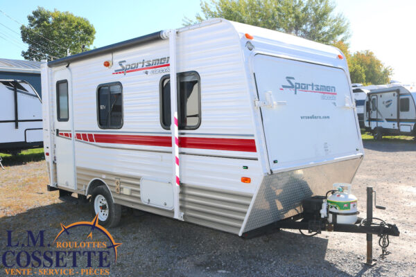 Sportsmen 16 RBT 2013-LM Cossette inc. vr-roulotte-fifth wheel-cargo-arctic wolf -Remote-Clipper-cherokee-grey wolf-wolf pup-kodiak cub-aspen trail-dutchmen-forest river-freedom express select-coachmen-apex nano -Trois-Rivières-fond
