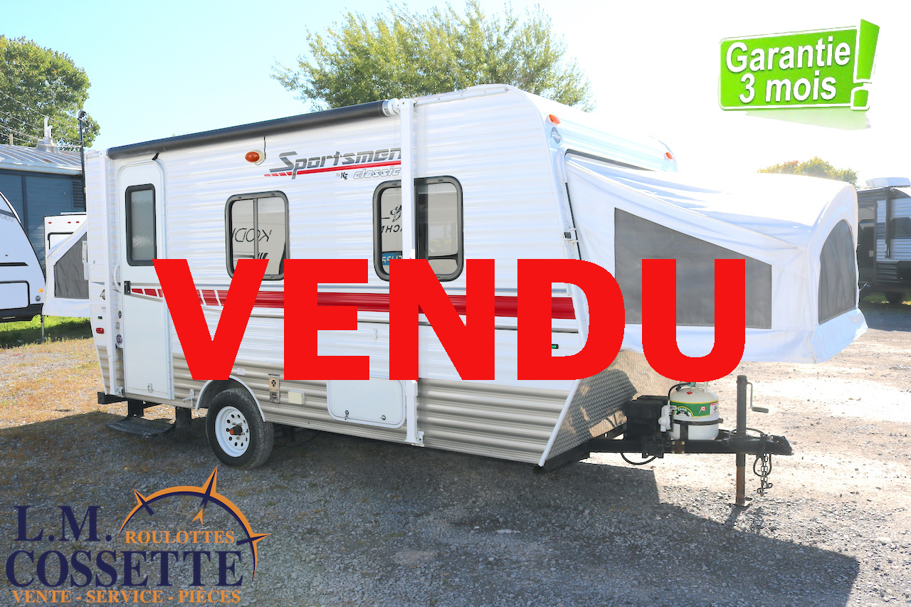 Sportsmen 16 RBT 2013-LM Cossette inc. vr-roulotte-fifth wheel-cargo-arctic wolf -Remote-Clipper-cherokee-grey wolf-wolf pup-kodiak cub-aspen trail-dutchmen-forest river-coachmen-apex nano -arctic wolf-Trois-Rivières