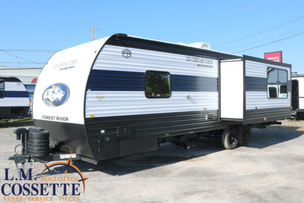 Grey Wolf 26 SS 2026-LM Cossette inc. vr-roulotte-fifth wheel-cargo-arctic wolf -Remote-Clipper-cherokee-grey wolf-wolf pup-kodiak cub-aspen trail-dutchmen-forest river-freedom express select-coachmen-apex nano -Trois-Rivières-fond