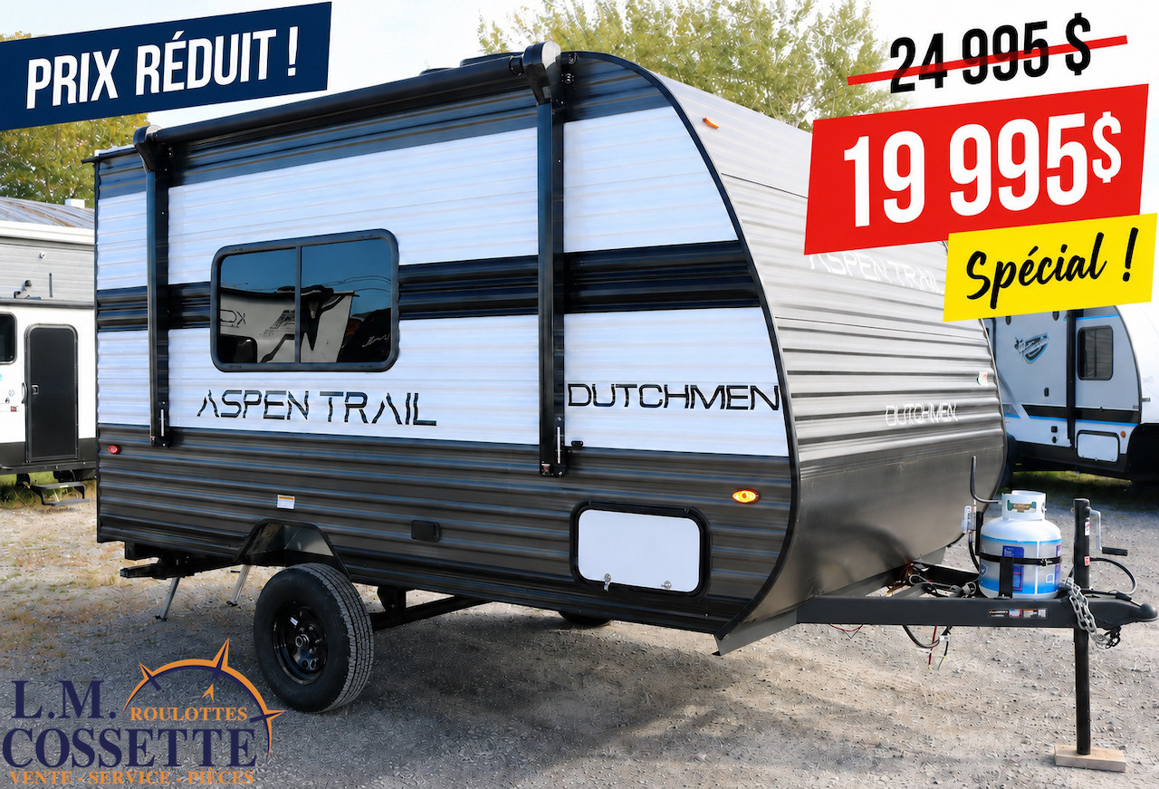 Aspen Trail 13 FB 2026-LM Cossette inc. vr-roulotte-fifth wheel-cargo-arctic wolf -Remote-Clipper-cherokee-grey wolf-wolf pup-kodiak cub-aspen trail-dutchmen-forest river-coachmen-apex nano -arctic wolf-Trois-Rivières