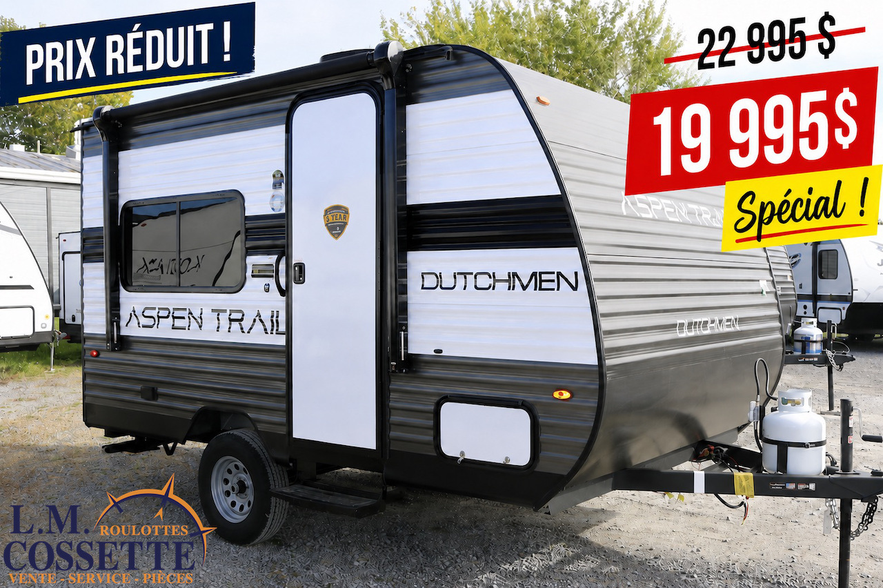 Aspen Trail 13 RD 2026-LM Cossette inc. vr-roulotte-fifth wheel-cargo-arctic wolf -Remote-Clipper-cherokee-grey wolf-wolf pup-kodiak cub-aspen trail-dutchmen-forest river-coachmen-apex nano -arctic wolf-Trois-Rivières