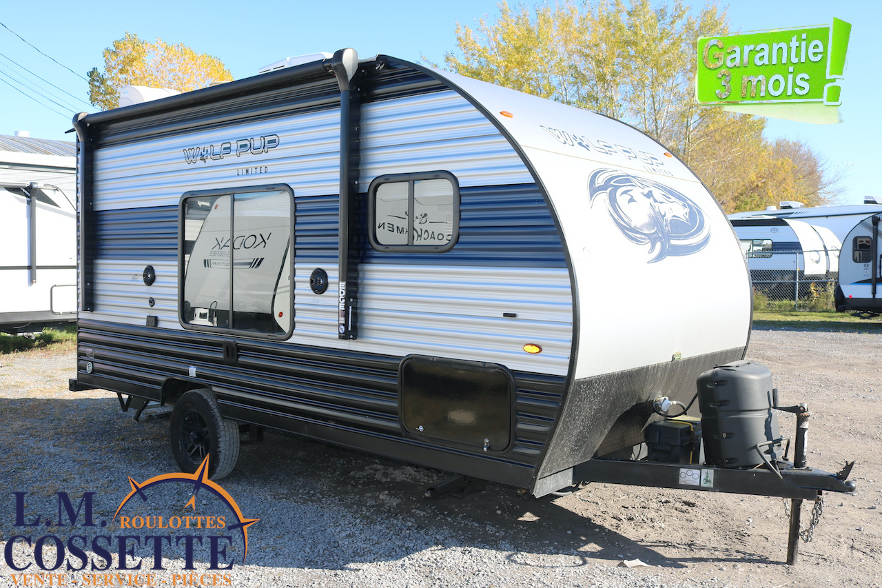 Wolf Pup 14 CC 2022-LM Cossette inc. vr-roulotte-fifth wheel-cargo-arctic wolf -Remote-Clipper-cherokee-grey wolf-wolf pup-kodiak cub-aspen trail-dutchmen-forest river-freedom express select-coachmen-apex nano -Trois-Rivières-fond-fond-fond