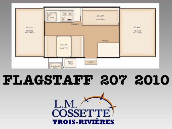 Flagstaff 207 2010-LM Cossette inc. vr-roulotte-fifth wheel-cargo-arctic wolf -Remote-Clipper-cherokee-grey wolf-wolf pup-kodiak cub-aspen trail-dutchmen-forest river-freedom express select-coachmen-apex nano -Trois-Rivières-fond-fond-fond
