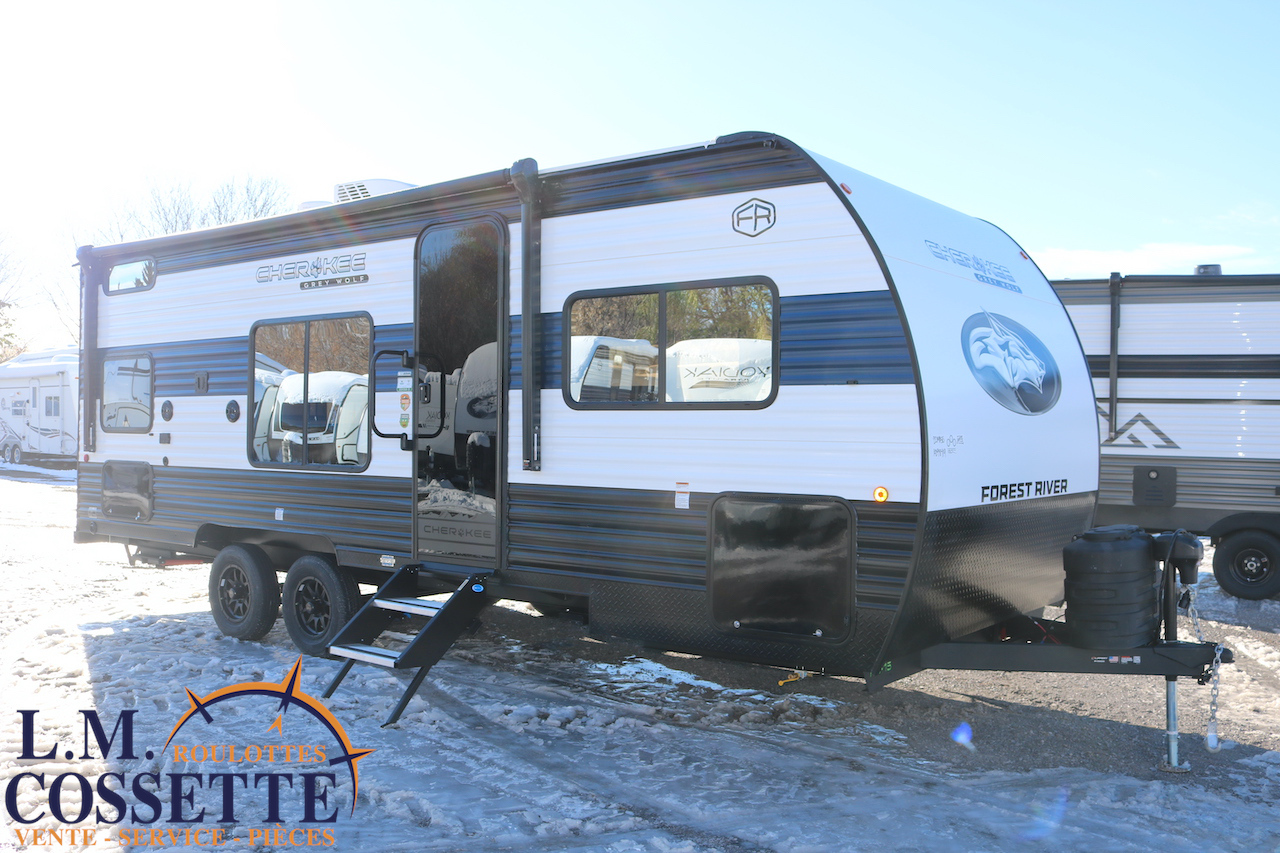 Grey Wolf 22 MKSE 2026-LM Cossette inc. vr-roulotte-fifth wheel-cargo-arctic wolf -Remote-Clipper-cherokee-grey wolf-wolf pup-kodiak cub-aspen trail-dutchmen-forest river-freedom express select-coachmen-apex nano -Trois-Rivières-fond-fond-fond