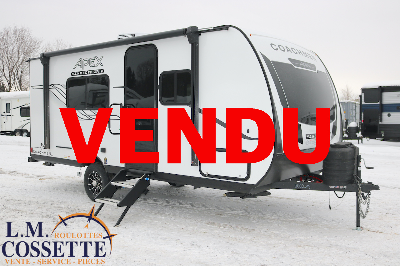 Apex Nano 187 RB 2026--LM Cossette inc. vr-roulotte-fifth wheel-cargo-arctic wolf -Remote-Clipper-cherokee-grey wolf-wolf pup-kodiak cub-aspen trail-dutchmen-forest river-coachmen-apex nano -arctic wolf-Trois-Rivières-fond-fond
