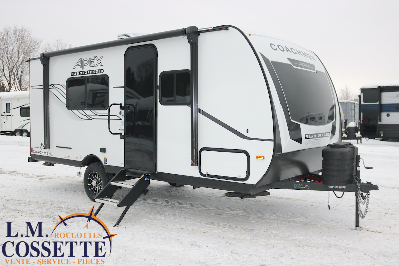 Apex Nano 187 RB 2026-LM Cossette inc. vr-roulotte-fifth wheel-cargo-arctic wolf -Remote-Clipper-cherokee-grey wolf-wolf pup-kodiak cub-aspen trail-dutchmen-forest river-coachmen-apex nano -arctic wolf-Trois-Rivières