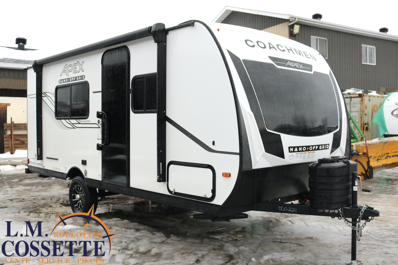 Apex Nano 187 RB 2026-LM Cossette inc. vr-roulotte-fifth wheel-cargo-arctic wolf -Remote-Clipper-cherokee-grey wolf-wolf pup-kodiak cub-aspen trail-dutchmen-forest river-freedom express select-coachmen-apex nano -Trois-Rivières