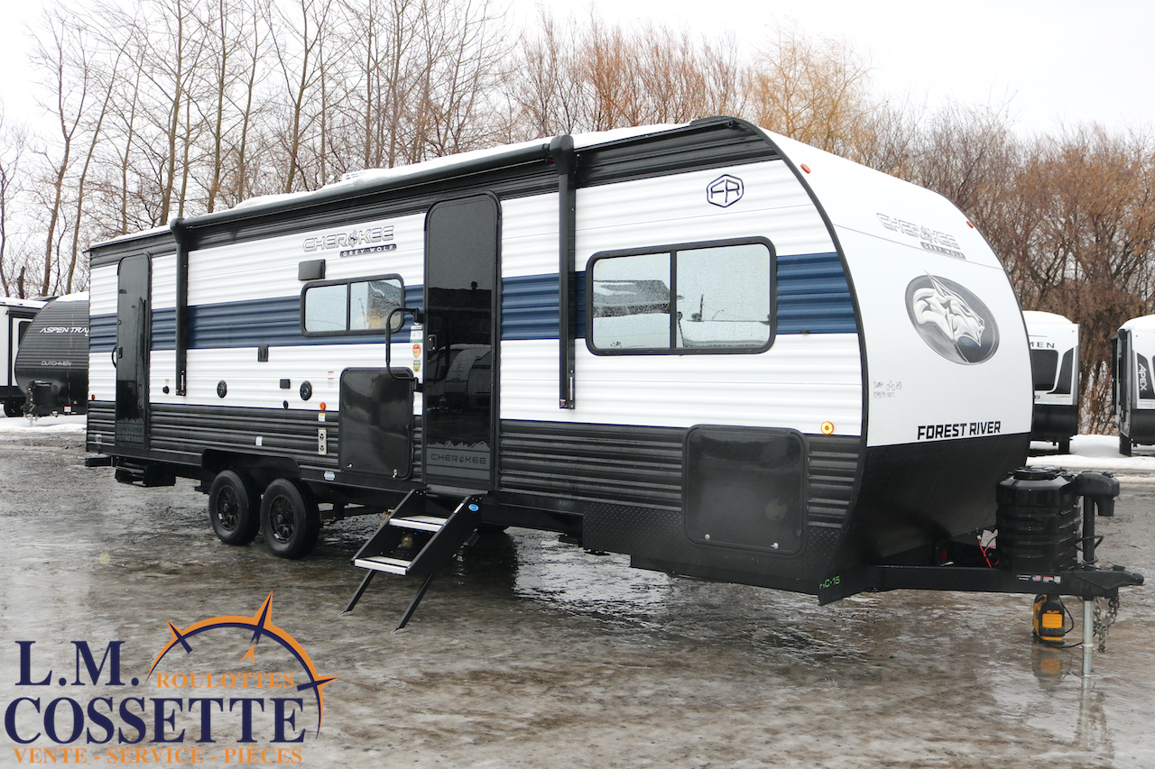 Grey Wolf 26 DBH 2026-LM Cossette inc. vr-roulotte-fifth wheel-cargo-arctic wolf -Remote-Clipper-cherokee-grey wolf-wolf pup-kodiak cub-aspen trail-dutchmen-forest river-coachmen-apex nano -arctic wolf-Trois-Rivières