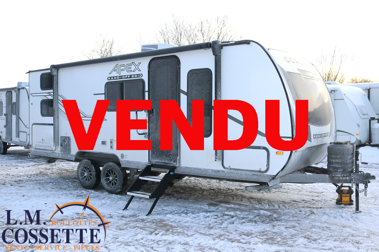 Apex Nano 208 BHS 2026-LM Cossette inc. vr-roulotte-fifth wheel-cargo-arctic wolf -Remote-Clipper-cherokee-grey wolf-wolf pup-kodiak cub-aspen trail-dutchmen-forest river-coachmen-apex nano -arctic wolf-Trois-Rivières-fond