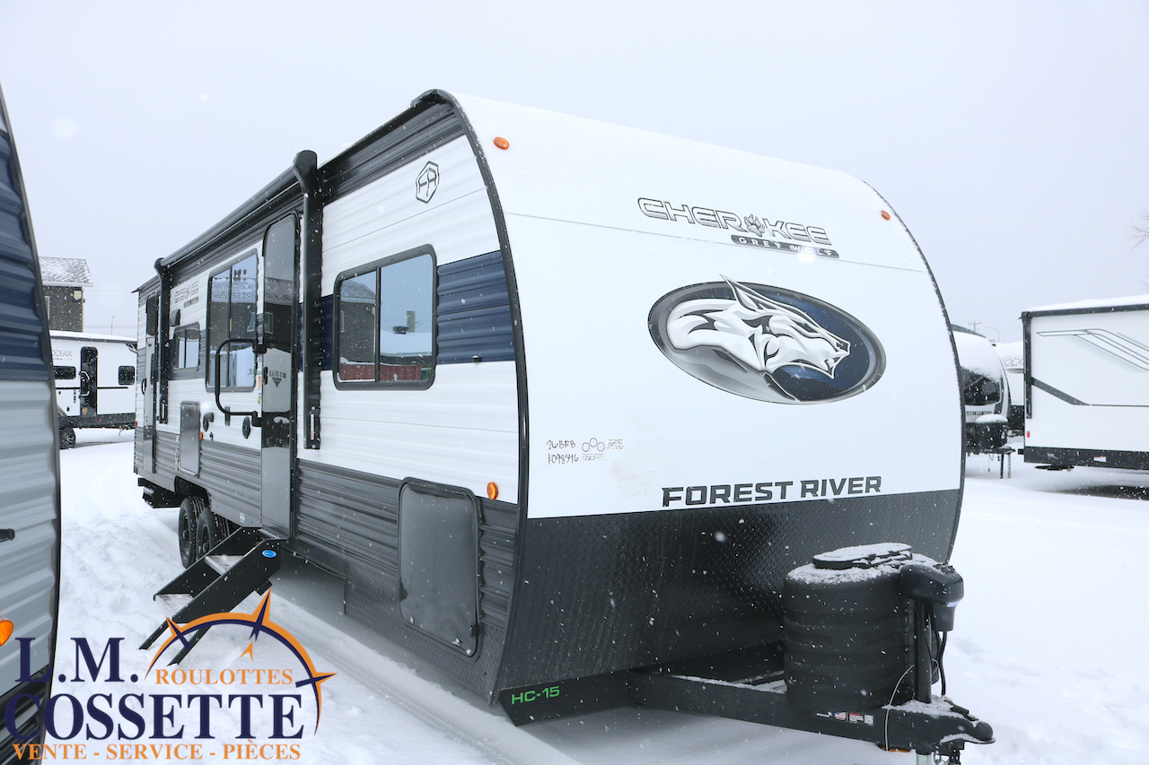 Grey Wolf 26 BRB 2026-LM Cossette inc. vr-roulotte-fifth wheel-cargo-arctic wolf -Remote-Clipper-cherokee-grey wolf-wolf pup-kodiak cub-aspen trail-dutchmen-forest river-coachmen-apex nano -arctic wolf-Trois-Rivières