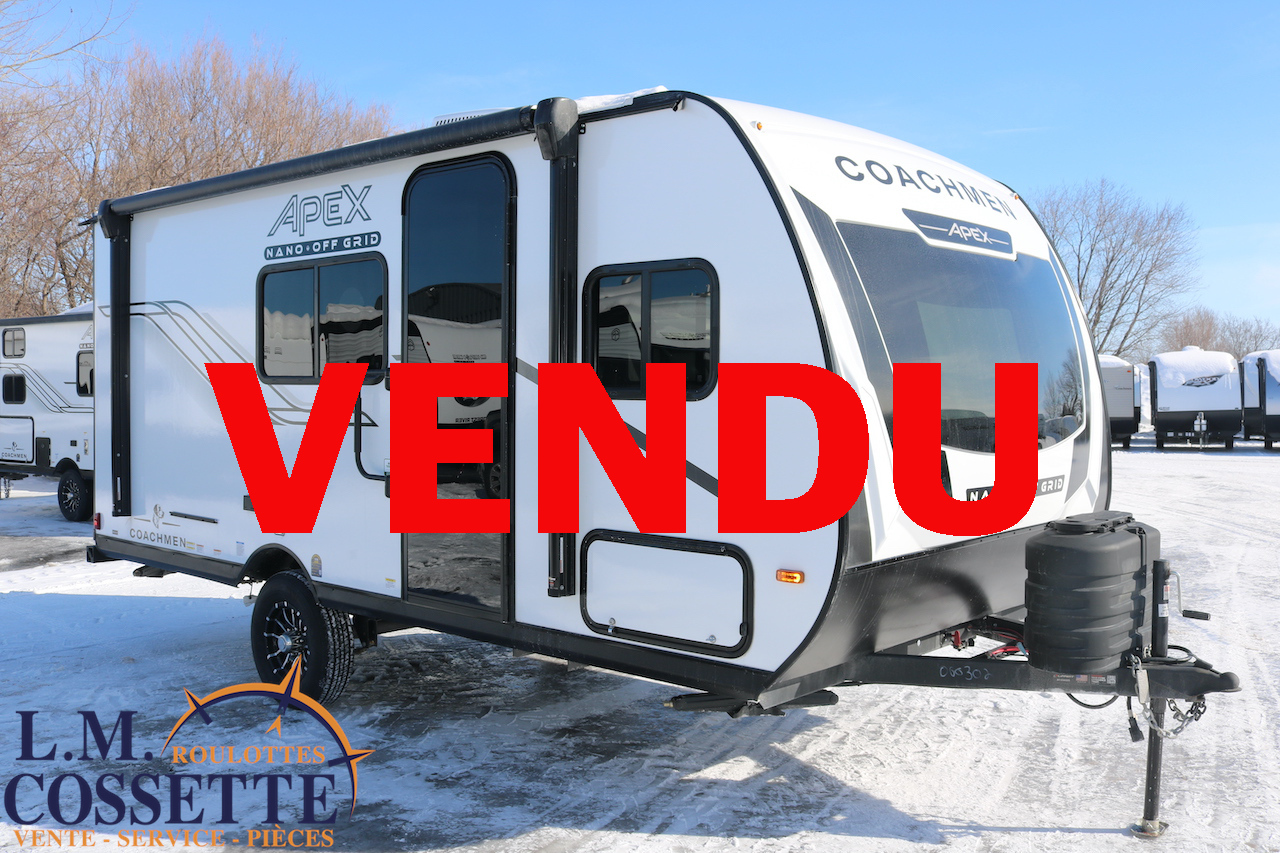 Apex Nano 185 BH 2026-LM Cossette inc. vr-roulotte-fifth wheel-cargo-arctic wolf -Remote-Clipper-cherokee-grey wolf-wolf pup-kodiak cub-aspen trail-dutchmen-forest river-coachmen-apex nano -arctic wolf-Trois-Rivières-fond