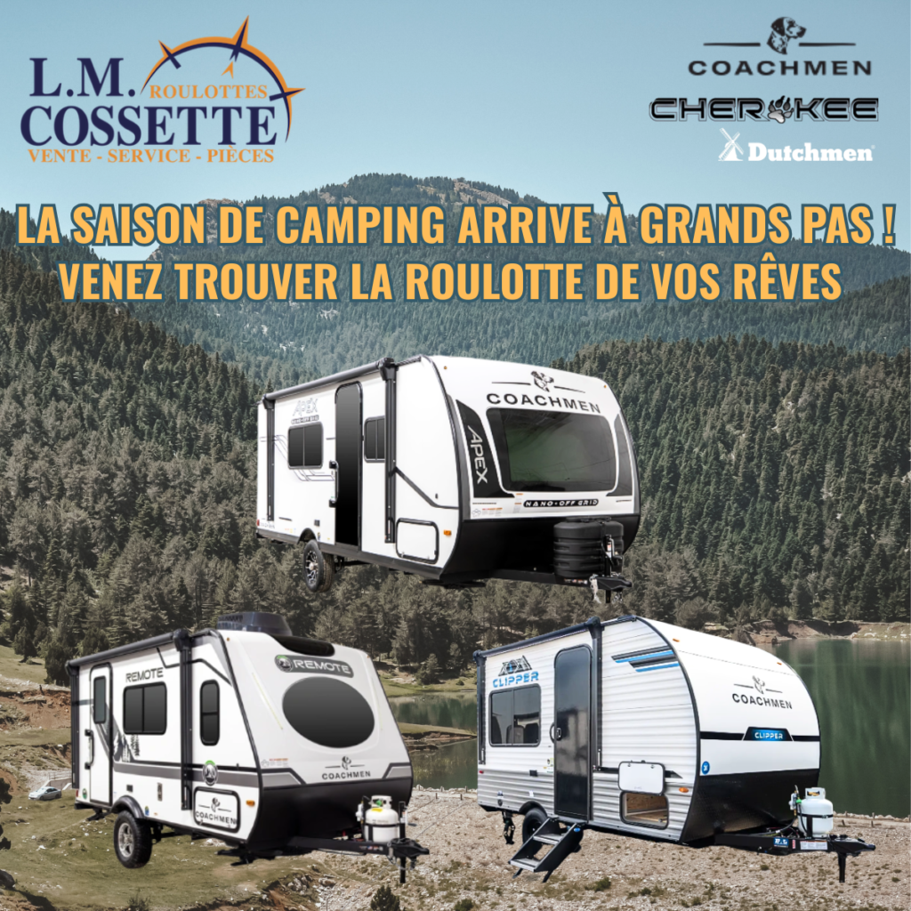 LA SAISON DE CAMPING ARRIVE À GRANDS PAS !!